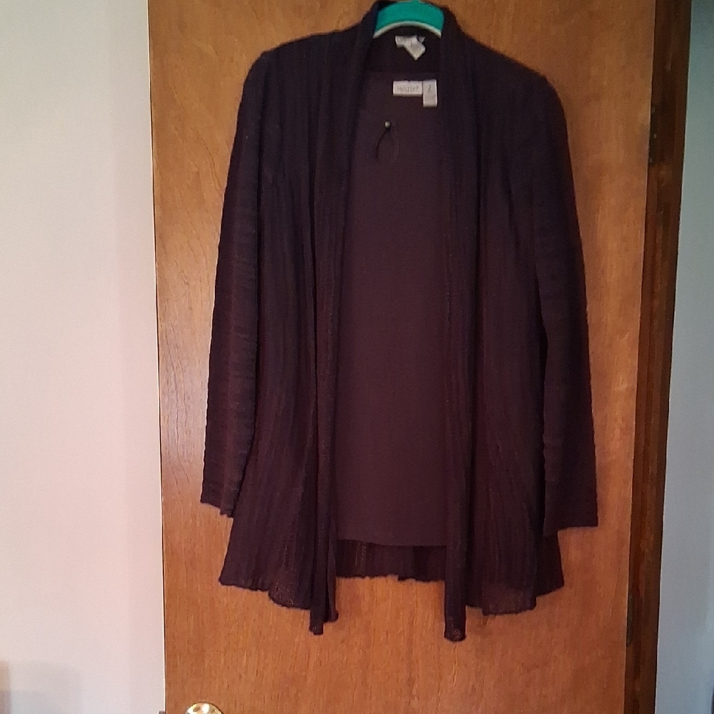 Women's plum sweater set